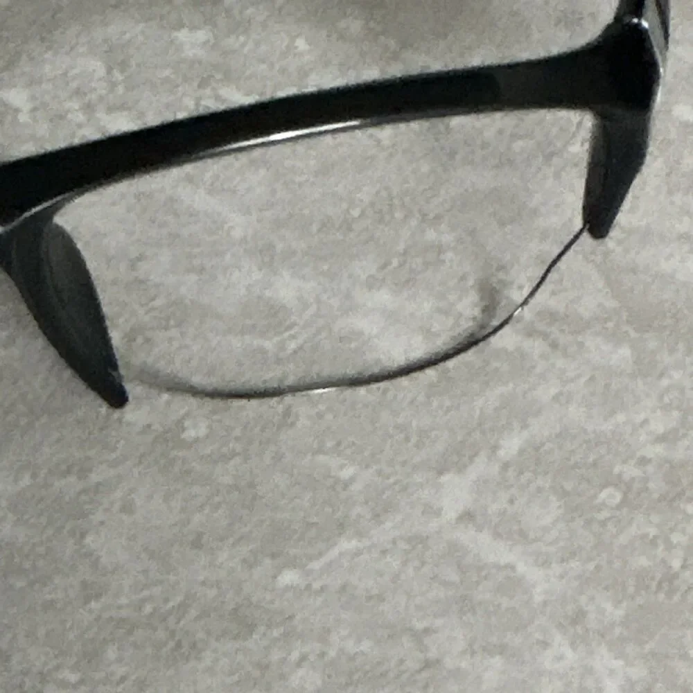 Denali Summit Black Half Rim Rectangular Eyeglass Frames w/case 56-18-135